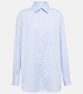Saint Laurent Cassandre pinstripe cotton poplin shirt
