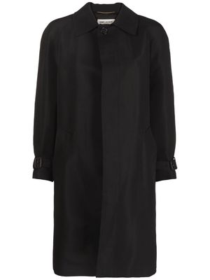 Saint Laurent classic-collar coat - Black