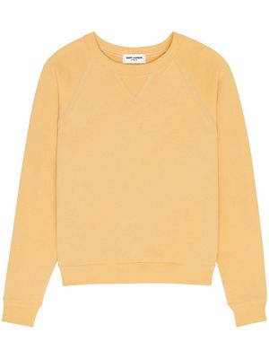 Saint Laurent cotton jersey-knit sweatshirt - Orange