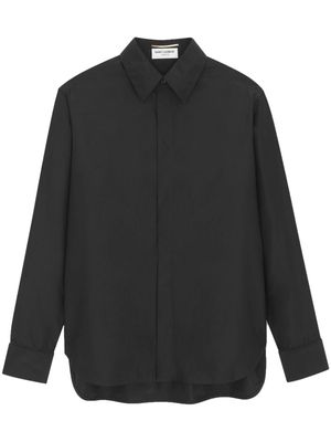 Saint Laurent cotton-silk blend shirt - Black