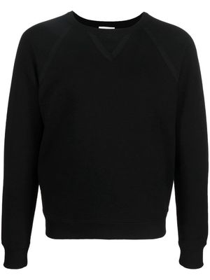 Saint Laurent crew-neck raglan-sleeve sweatshirt - Black