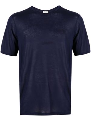 Saint Laurent crew-neck short-sleeve T-shirt - Blue