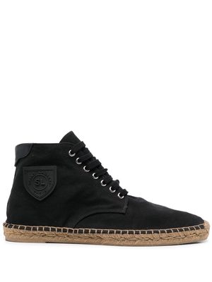 Saint Laurent Damon high-top espadrilles - Black