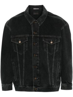 Saint Laurent distressed denim jacket - Black