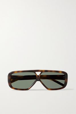 SAINT LAURENT Eyewear - Aviator-style Tortoiseshell Acetate Sunglasses - one size