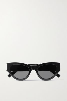 SAINT LAURENT Eyewear - Cat-eye Acetate Sunglasses - Black