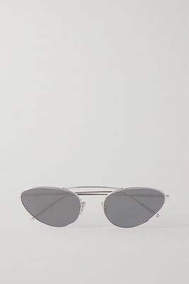 SAINT LAURENT Eyewear - Cat-eye Silver-tone Sunglasses - One size