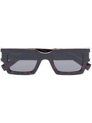 Saint Laurent Eyewear Core square-frame sunglasses - Brown