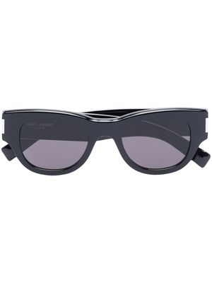 Saint Laurent Eyewear naked wire core cat-eye sunglasses - Black