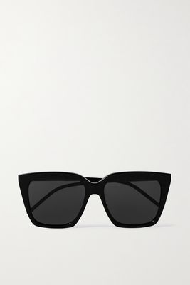 SAINT LAURENT Eyewear - Oversized D-frame Acetate Sunglasses - Black
