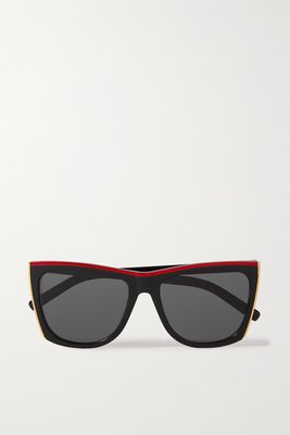 SAINT LAURENT Eyewear - Paloma Oversized Square-frame Acetate Sunglasses - Black