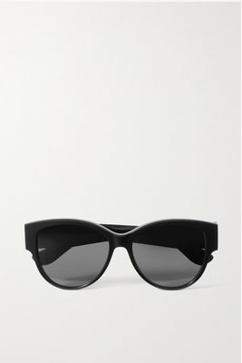 SAINT LAURENT Eyewear - Round-frame Acetate Sunglasses - Black