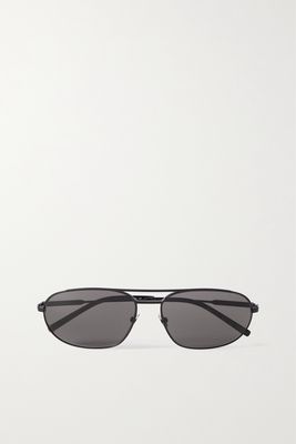 SAINT LAURENT Eyewear - Round-frame Metal Sunglasses - Black