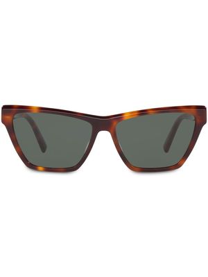 Saint Laurent Eyewear SL M103 angled cat-eye sunglasses - Brown