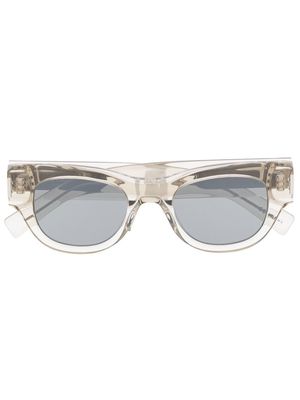 Saint Laurent Eyewear square-frame transparent sunglasses - Grey