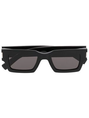 Saint Laurent Eyewear square-frame unisex sunglasses - Black
