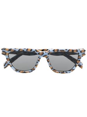 Saint Laurent Eyewear Sulpice marbled sunglasses - Blue
