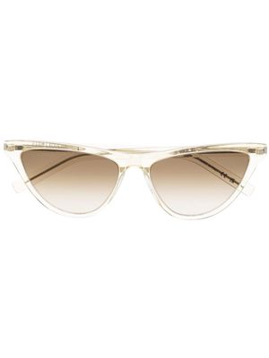 Saint Laurent Eyewear transparent cat eye sunglasses - Yellow