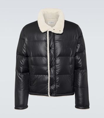 Saint Laurent Faux shearling-lined down jacket