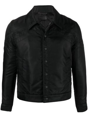 Saint Laurent fitted press-stud jacket - Black