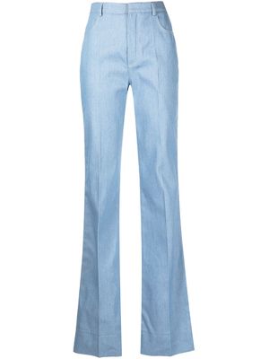 Saint Laurent flared tailored trousers - Blue