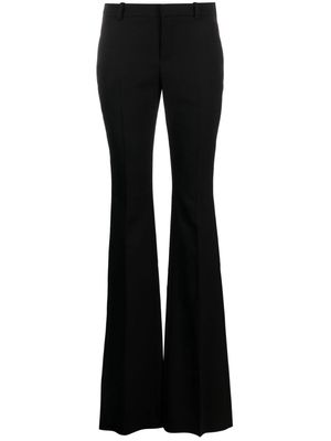 Saint Laurent flared wool trousers - Black