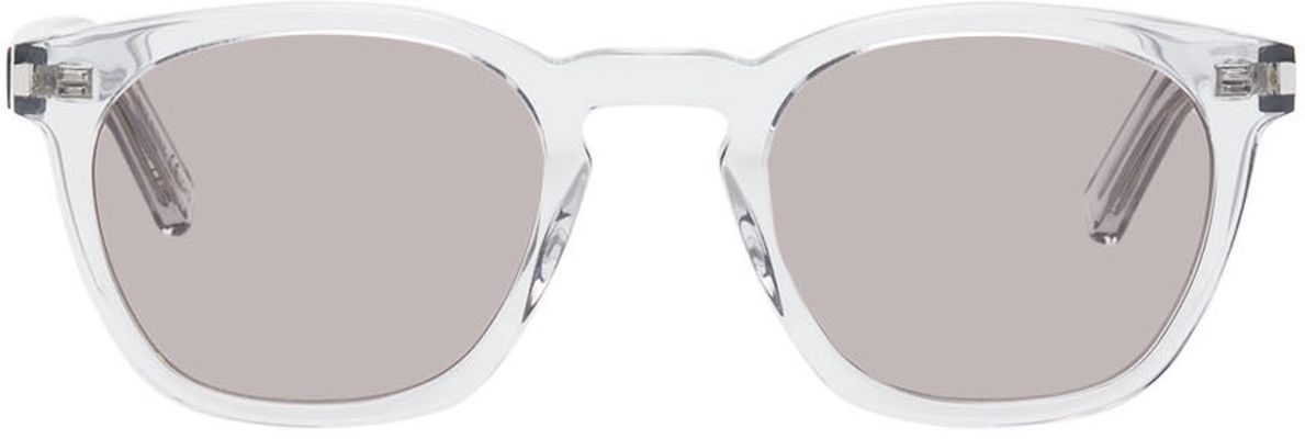 Saint Laurent Grey SL 28 Round Sunglasses