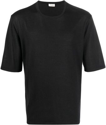 Saint Laurent half-length sleeve t-shirt - Black
