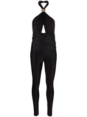 Saint Laurent halterneck cut-out jumpsuit - Black