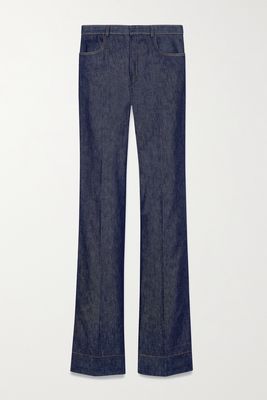 SAINT LAURENT - High-rise Bootcut Jeans - Blue