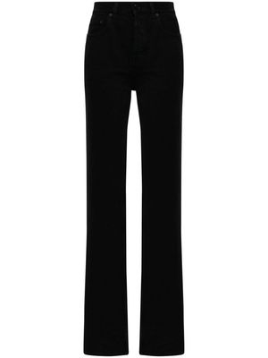 Saint Laurent high-rise straight jeans - Black