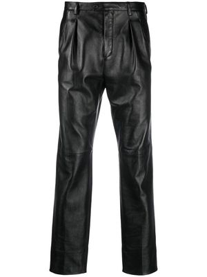 Saint Laurent high-rise tapered trousers - Black