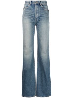 Saint Laurent high-waist flared jeans - Blue