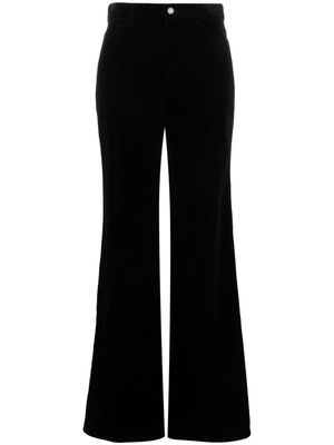 Saint Laurent high waist wide-leg trousers - Black