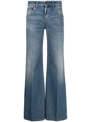 Saint Laurent high-waisted flared jeans - Blue