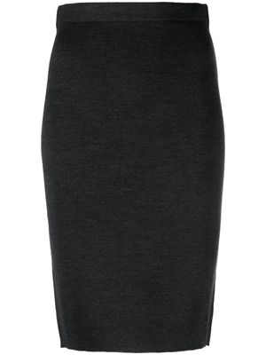 Saint Laurent high-waisted pencil skirt - Grey