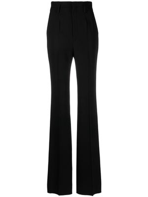 Saint Laurent high-waisted straight-leg trousers - Black