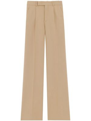 Saint Laurent high-waisted tailored trousers - Neutrals