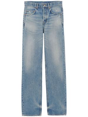 Saint Laurent high-waisted wide-leg jeans - Blue