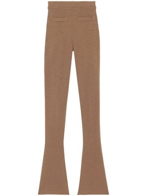 Saint Laurent high-waisted wool leggings - Neutrals