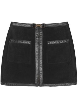 Saint Laurent horsebit-detail mini skirt - Black