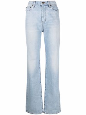 Saint Laurent Janice straight-leg jeans - Blue