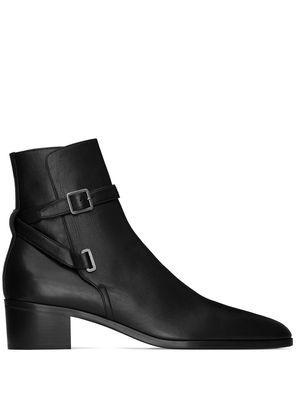 Saint Laurent Jodhpur 45mm leather boots - Black