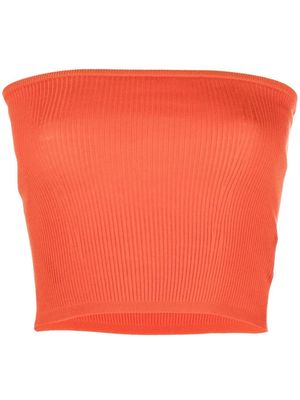 Saint Laurent knitted crop top - Orange