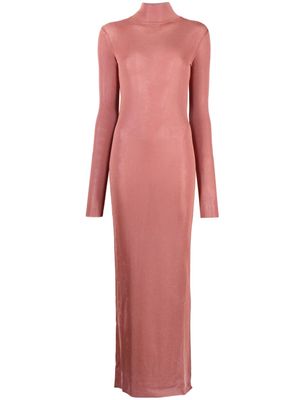 Saint Laurent knitted maxi dress - Pink