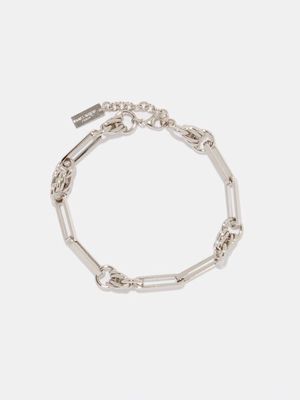 Saint Laurent - Knot Chain Bracelet - Mens - Silver