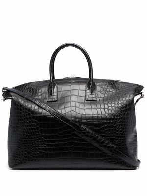 Saint Laurent large leather tote bag - Black