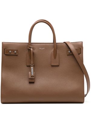 Saint Laurent large Sac de Jour leather bag - Brown