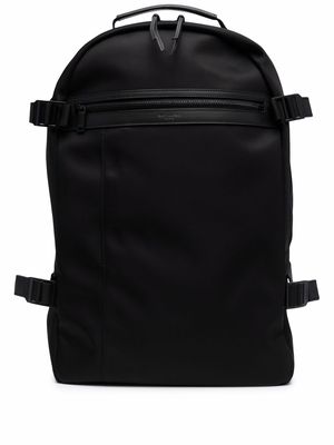 Saint Laurent leather-detail back pack - Black