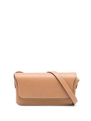 Saint Laurent leather mini crossbody bag - Brown